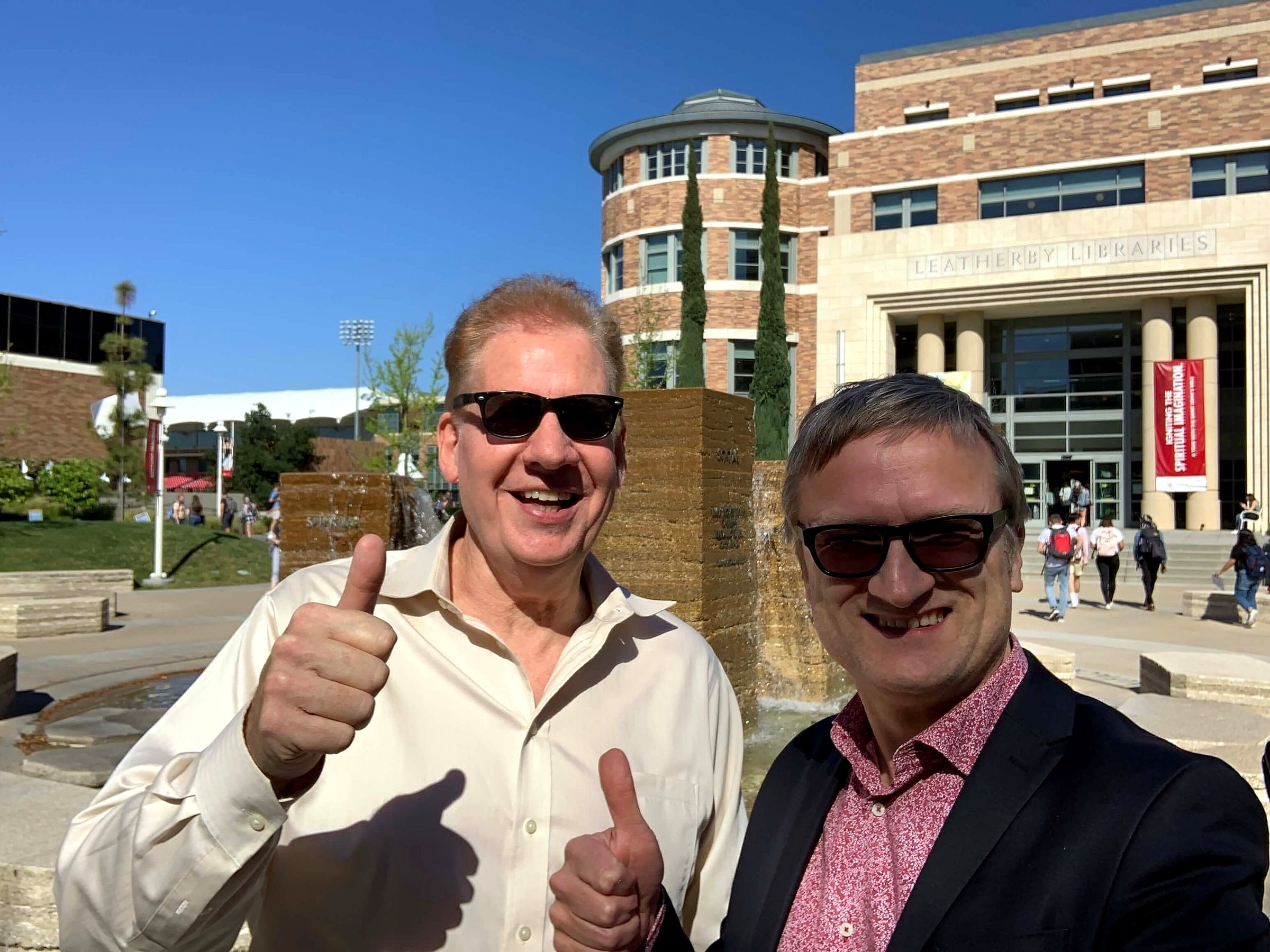 Niklas with Jon Rognerud at Chapman University