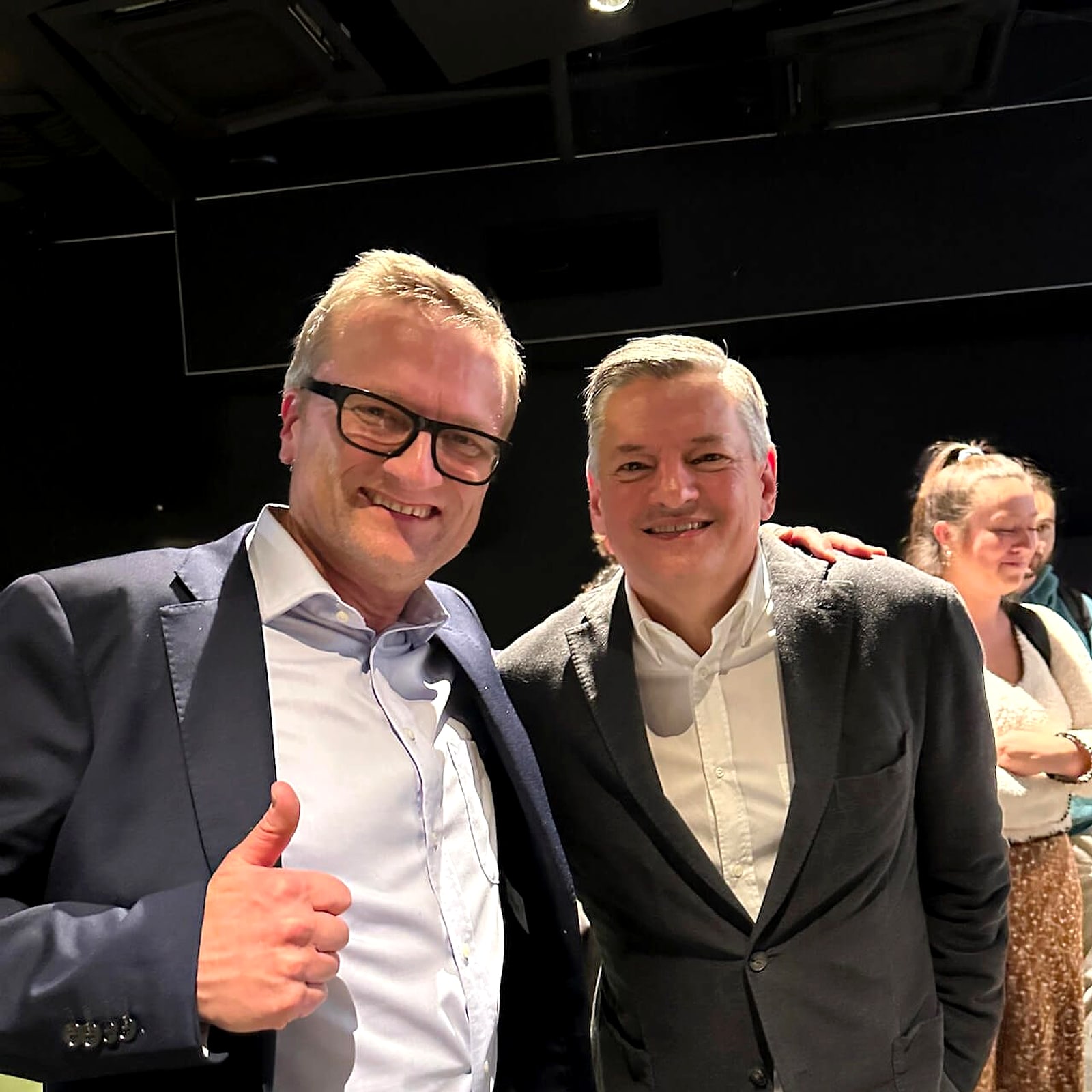 Niklas with Netflix Co-CEO Ted Sarandos at Chapman University