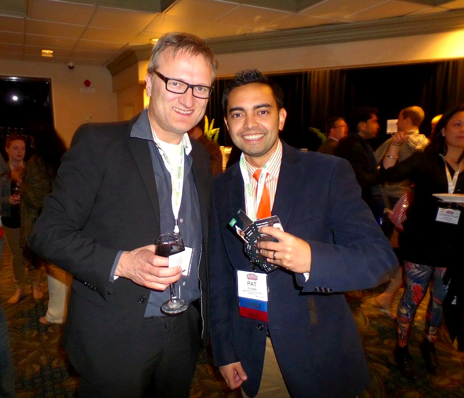 Niklas with Pat Flynn at Social Media Marketing World 2014
