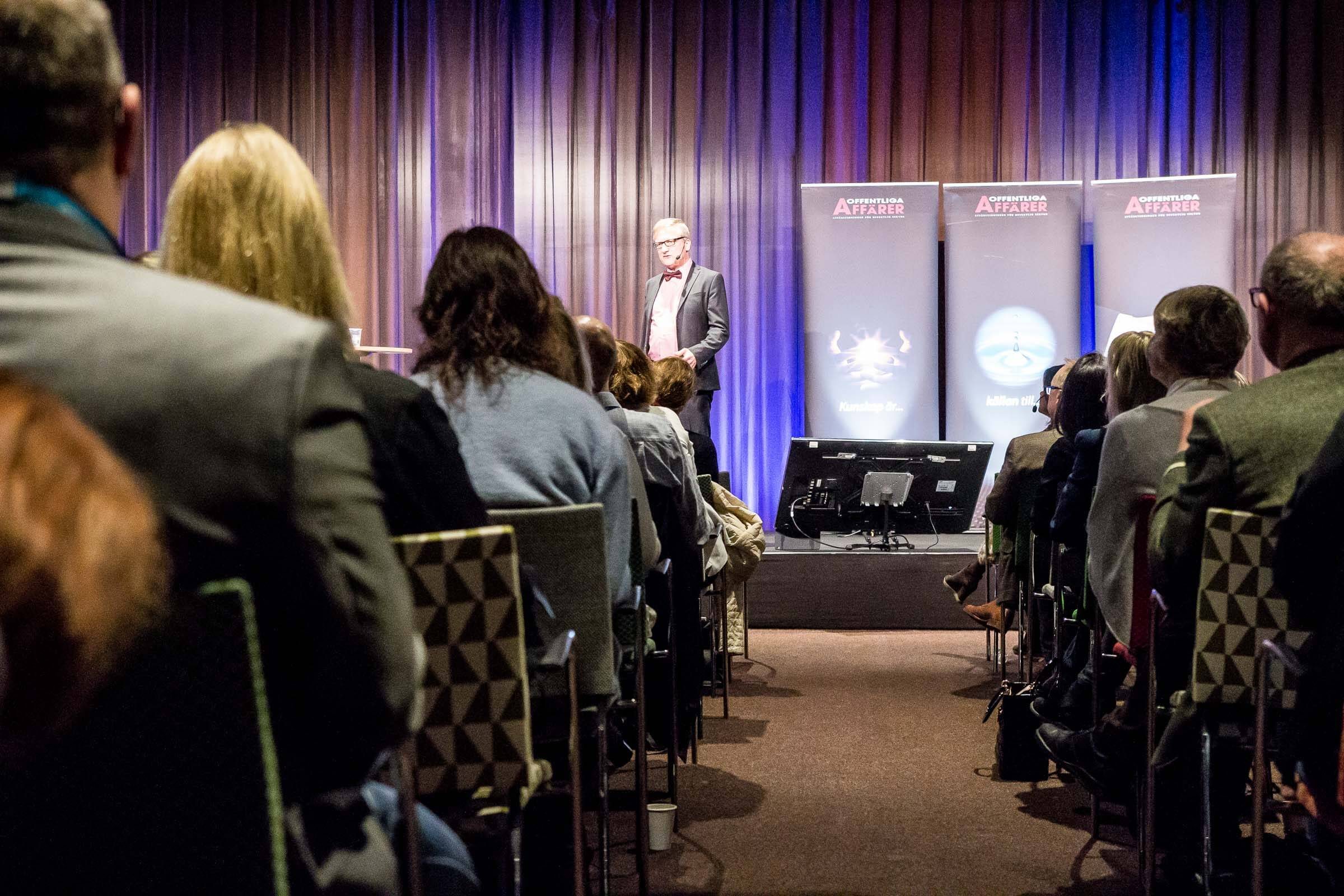View from the back of the hall during Niklas’s keynote